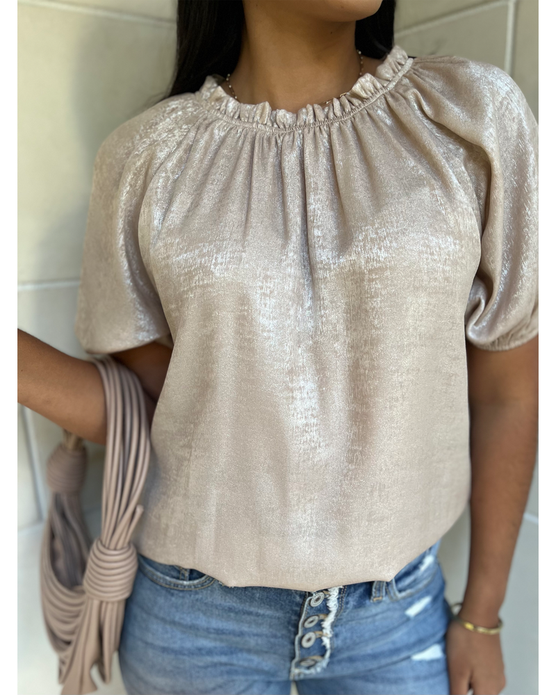 THE GIGI SHIMMER TOP