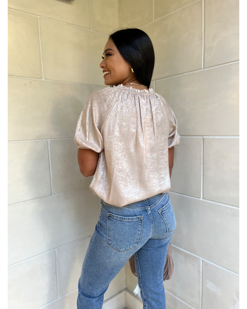 THE GIGI SHIMMER TOP