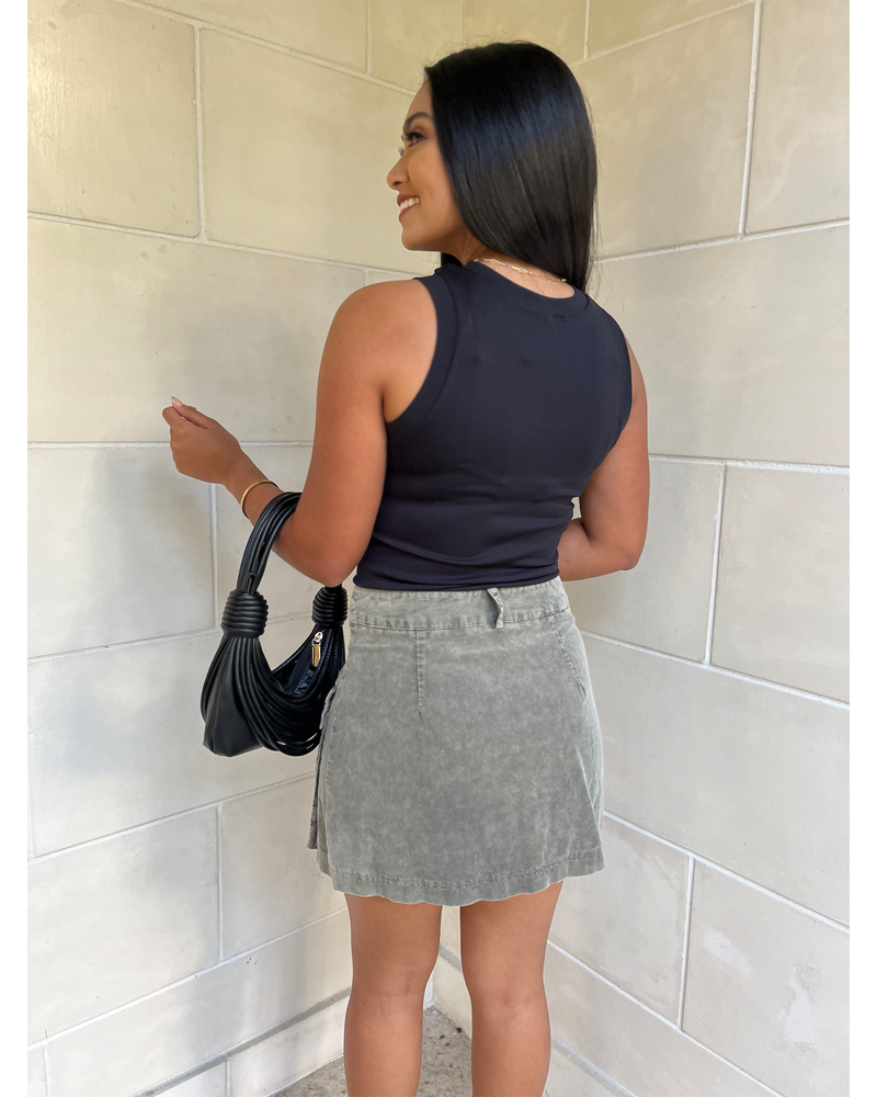 FLIRTING WITH FALL CARGO SKIRT