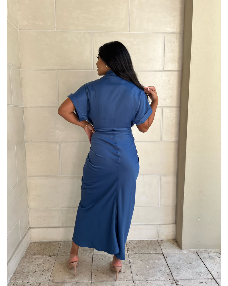 WRAPPED UP IN YOU MIDI DRESS