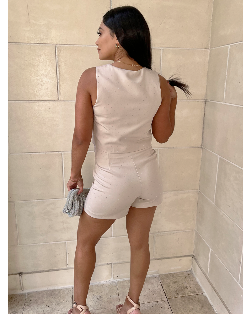 EMBELLISHED LOVE SKORT SET