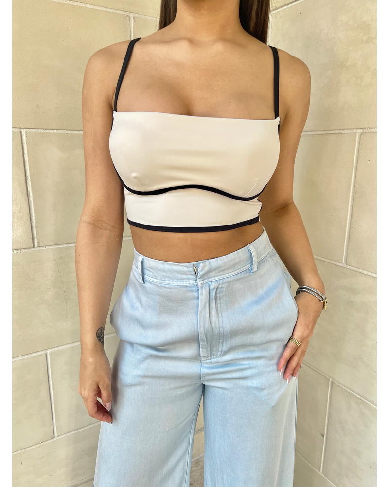 M7223-C11 THE KIMBERLY CROP TOP