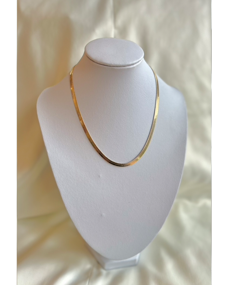 THICK 14" SNAKE GOLD  NECKLACE