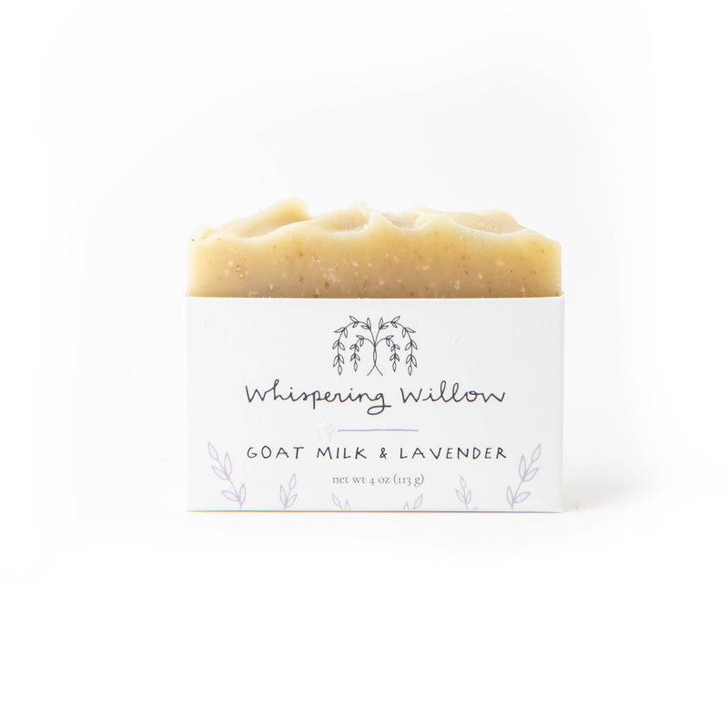 WHISPERING WILLOW GOAT MILK LAVENDER BAR SOAP