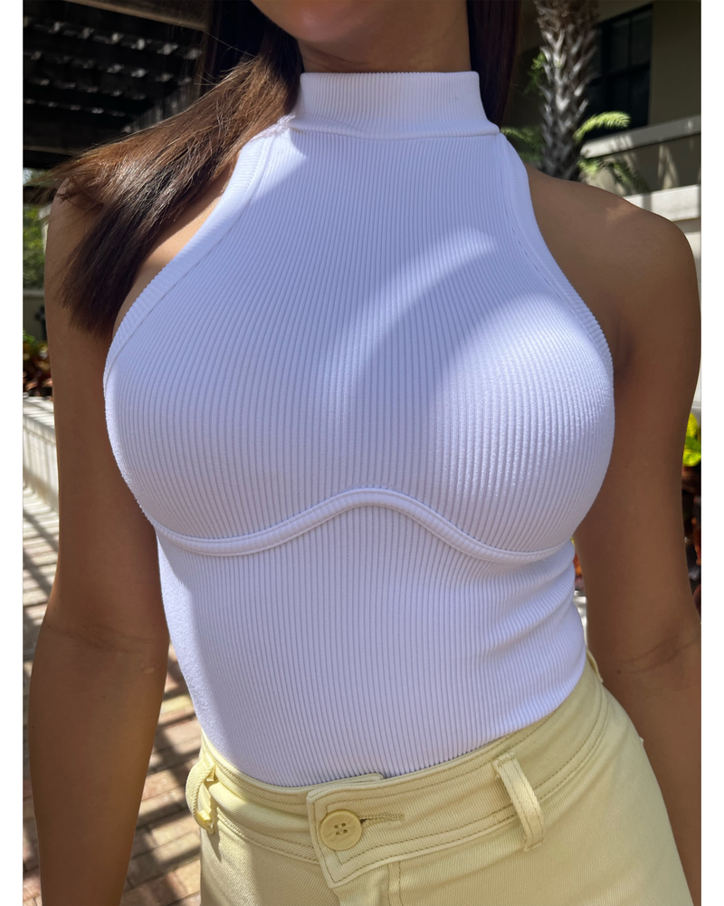 THE SALMA RIBBED BODYSUIT