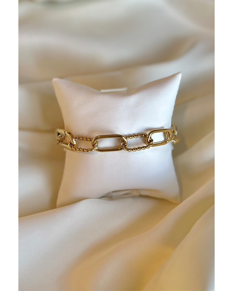 DOUBLE RIBBED  BRACELET