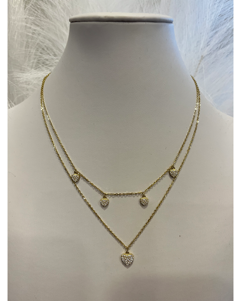 SILVER  WITH GOLD PLATING   NECKLACES
